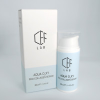 Проколагенова Зволожувальна сироватка, Pro-Collagen Serum, Aqua O2xy, CEF Lab, Україна