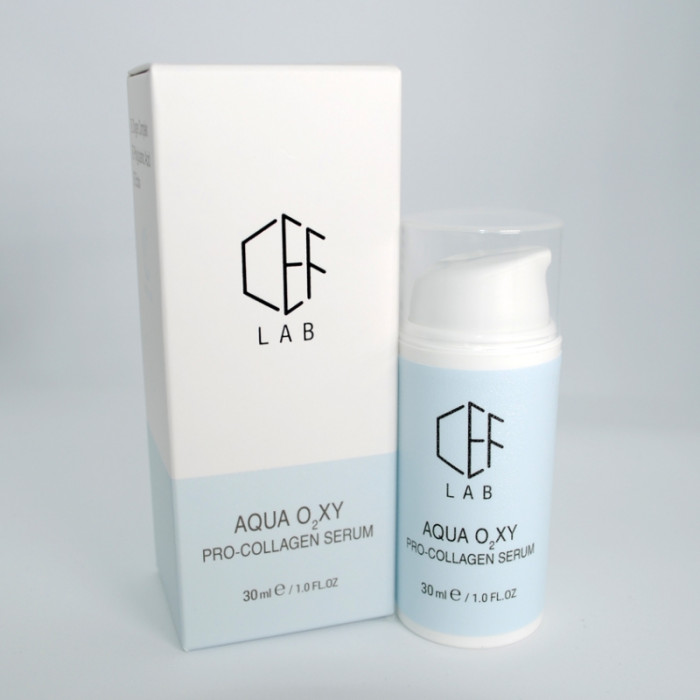 Проколагенова Зволожувальна сироватка, Pro-Collagen Serum, Aqua O2xy, CEF Lab, Україна