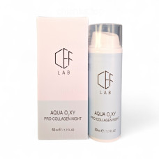 Проколагеновий Нічний Крем, Pro-Collagen Night Cream, Aqua O2xy, CEF Lab, Україна