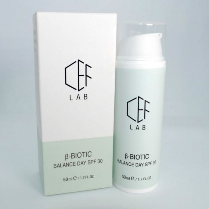 Матуючий денний крем SPF 30, Balance Day Cream SPF 30, β-Biotic, CEF Lab, Україна
