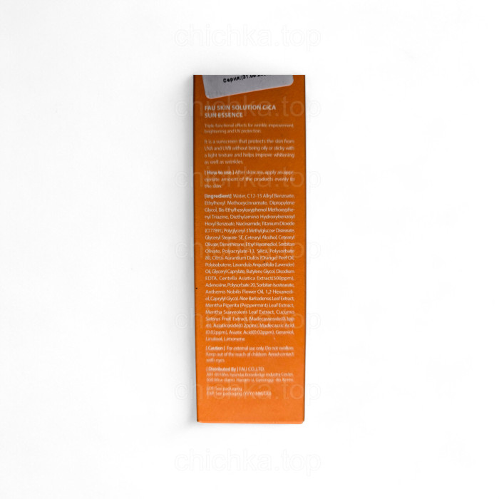 Антивікова есенція SPF 50+, Cica Sun Essence SPF 50 +, Fau, Південна Корея