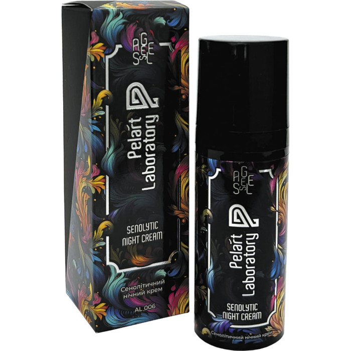 Сенолітичний нічний крем, Senolytic Night Cream, Pelart Laboratory, Україна/Ізраїль
