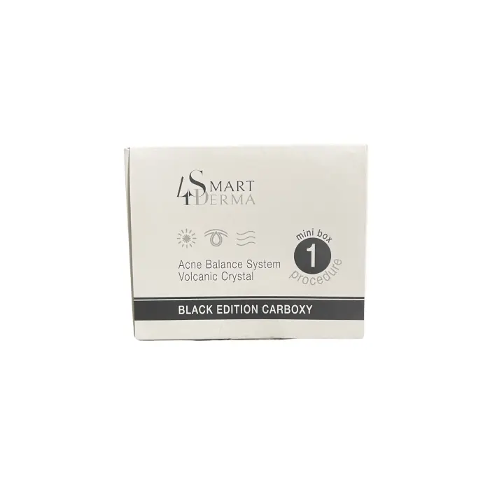 Карбокситерапия "Акне баланс" для проблемної шкіри, Acne Balance System Volcanic Crystal Mini Box 1 Procedure, Black Edition Carboxy, Smart4Derma, Україна