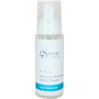 Очищувальна мультикислотна пінка для жирної шкіри з акне, AHA-BHA-PHA Mousse Gentle Cleanse, Acne Balance, Smart4Derma, Україна,