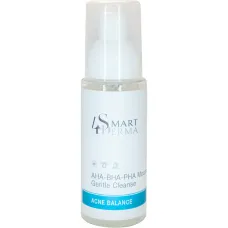 Очищувальна мультикислотна пінка для жирної шкіри з акне, AHA-BHA-PHA Mousse Gentle Cleanse, Acne Balance, Smart4Derma, Україна,