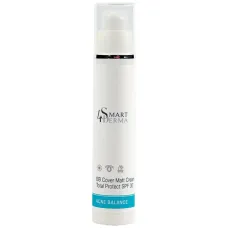 Матуючий ВВ крем SPF 30, BB Cover Matt Cream Total Protect SPF 30, Acne Balance, Smart4Derma, Україна