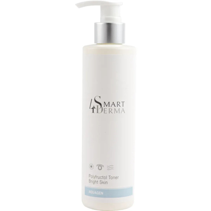 Зволожувальний гель-тонер для сяяння тьмяної шкіри, Polyfructol Toner Bright Skin, Aquagen, Smart4Derma, Україна