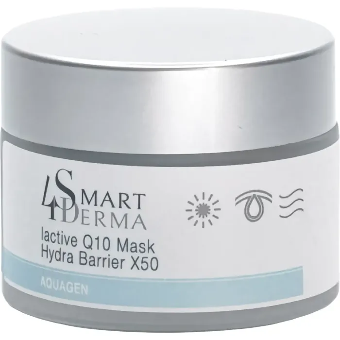 Крем-маска глибоке зволоження, Iactive Q10 Mask Hydra Barrier X50, Aquagen, Smart4Derma, Україна