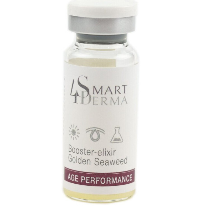 Сироватка-Бустер Енергогенерувальний Золоті Водорості, Booster-Elixir Golden Seaweed, Age Performance, Smart4Derma, Україна