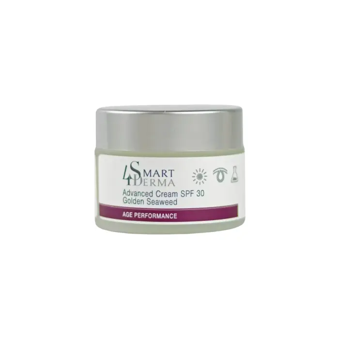 Передовий антиоксидантний денний крем SPF 30 “Золоті водорості», Advanced Cream SPF 30 Golden Seaweed, Age Performance, Smart4Derma, Україна