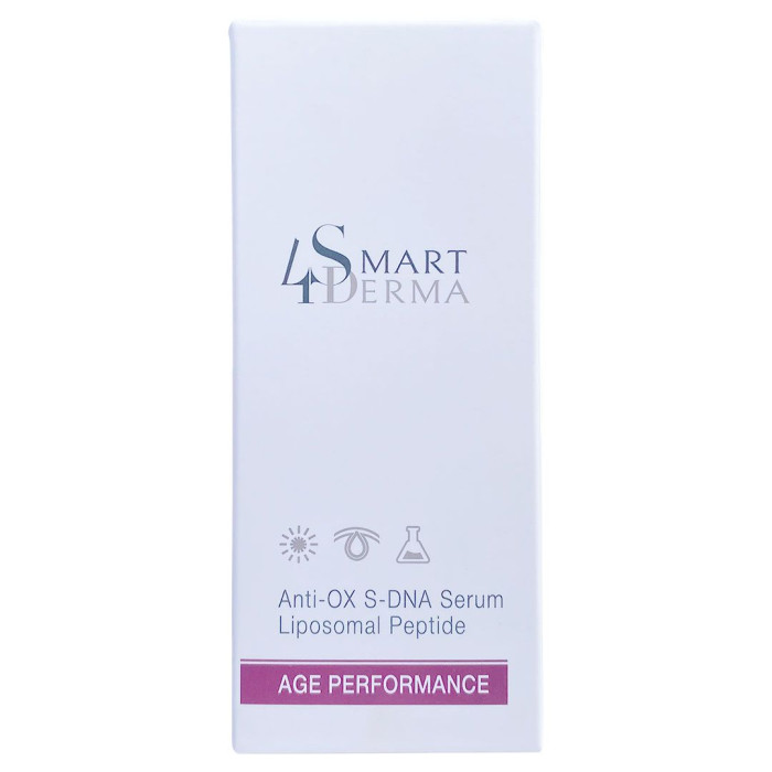 Ліпосомальна антиоксидантна ліфтинг-сироватка, Anti Ox S DNA Serum Liposomal Peptid, Age Performance, Smart4Derma, Україна