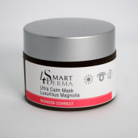 Заспокійлива маска для обличчя "Розкішна магнолія", Ultra Calm Mask Luxurious Magnolia, Redness Correct, Smart4Derma, Україна