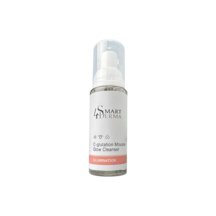 Освітлююча пінка з вітаміном С та глутатіоном, C-Glutation Mousse Glow Cleanser, Illumination, Smart4Derma, Україна